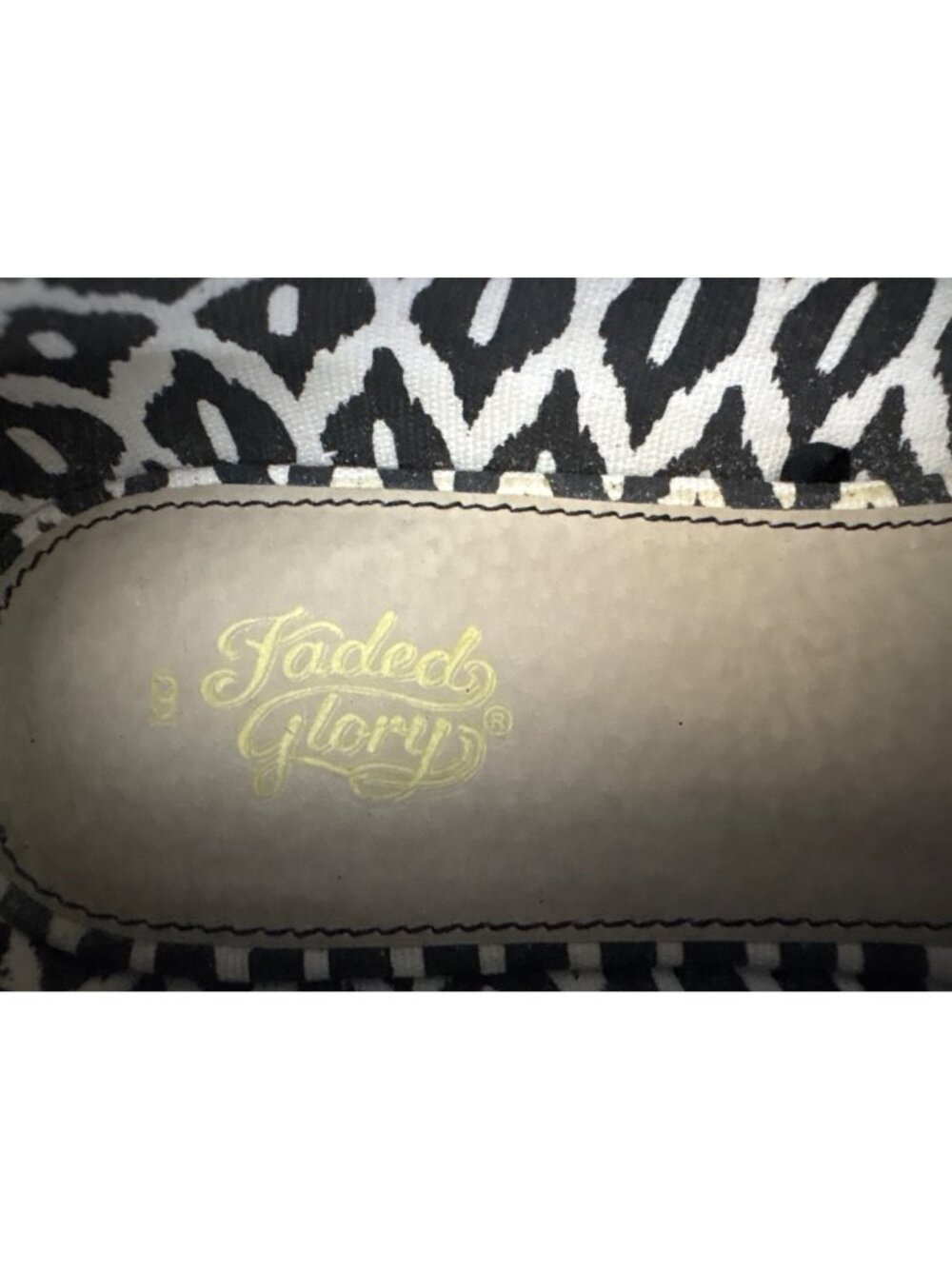 Faded Glory Women's Flats Shimmery Ballet Size 9 Slip-On Shoes Leopard Print - Picture 6 of 9